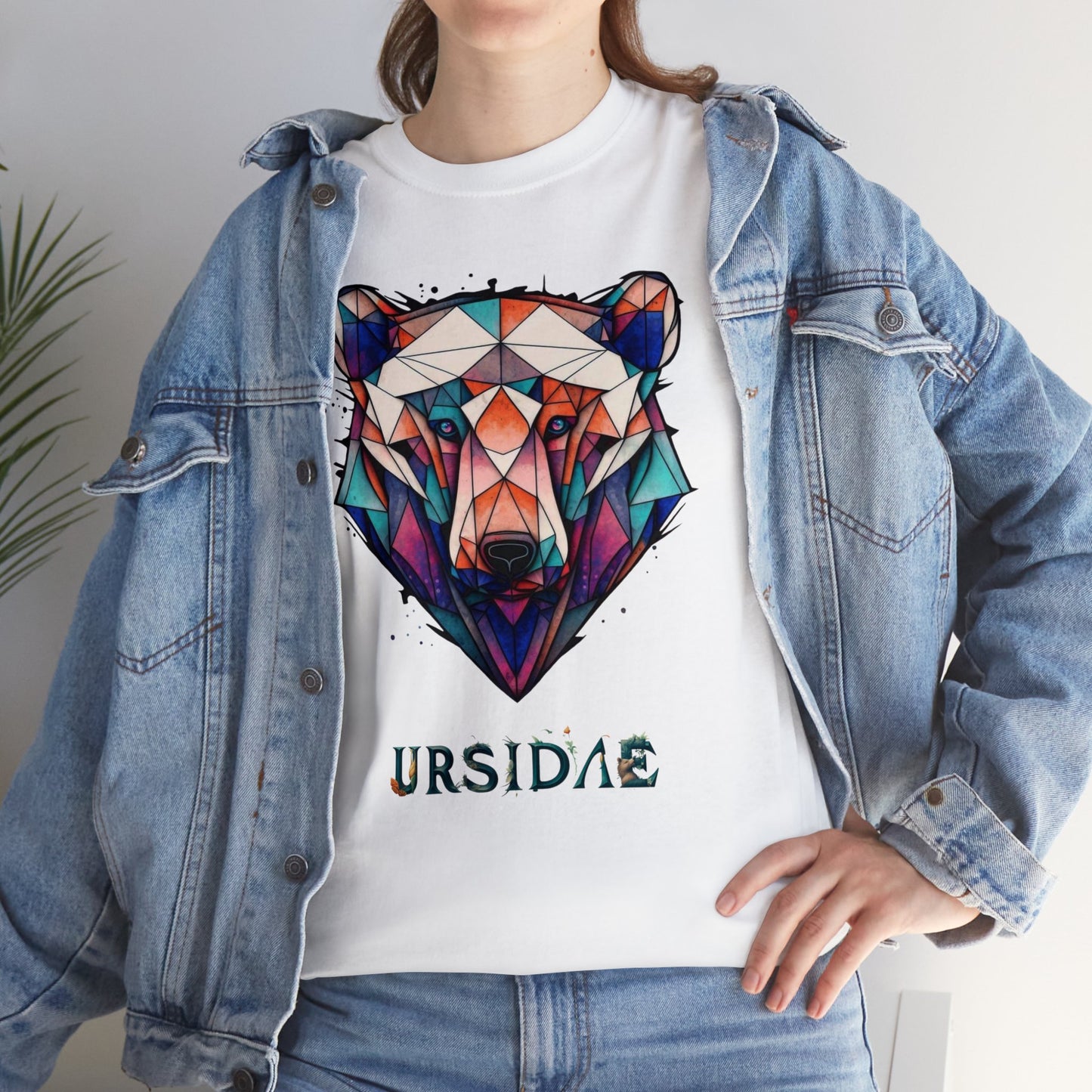 Ursidae - Mirage (Unisex Cotton BLK/WHITE Tee)