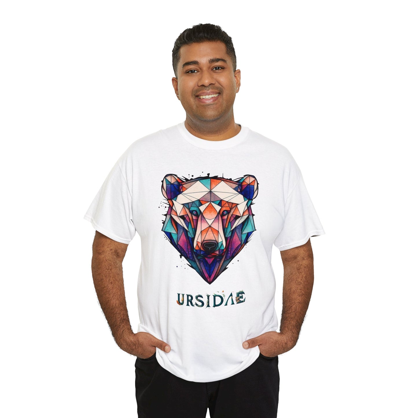 Ursidae - Mirage (Unisex Cotton BLK/WHITE Tee)