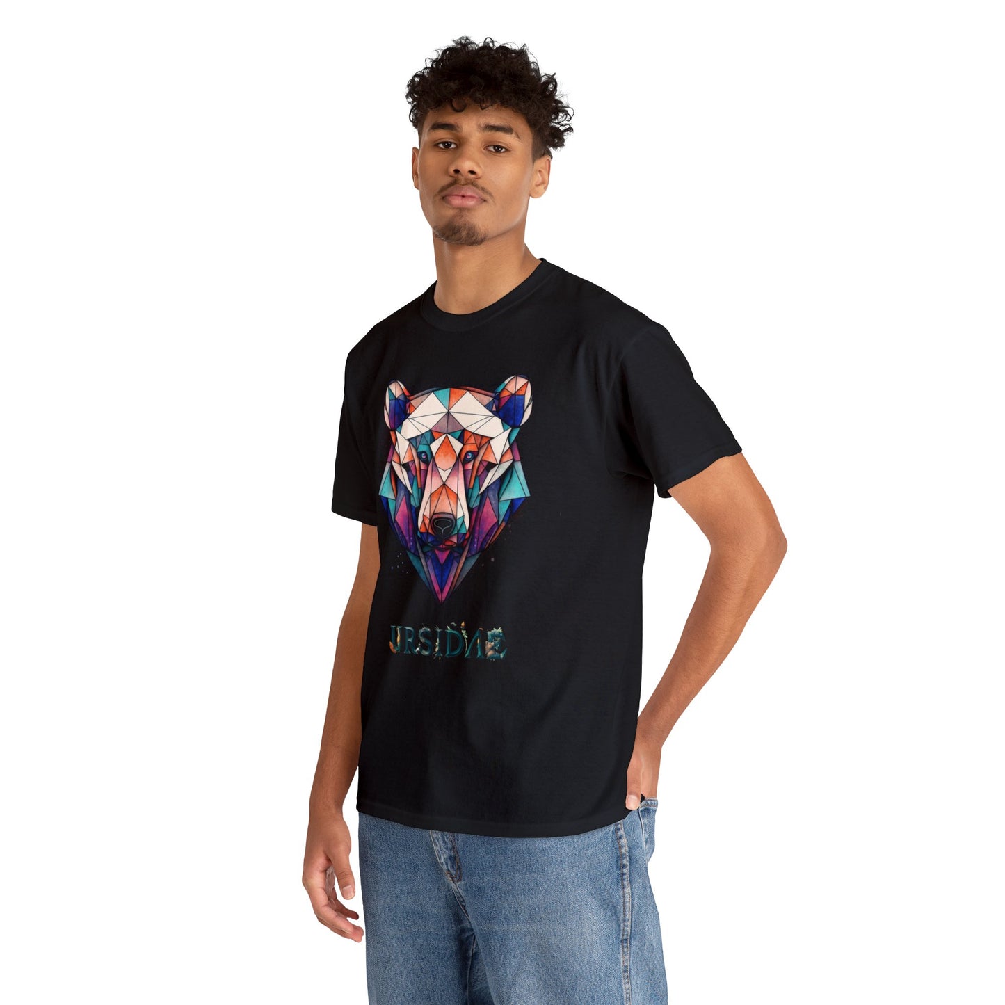 Ursidae - Mirage (Unisex Cotton BLK/WHITE Tee)