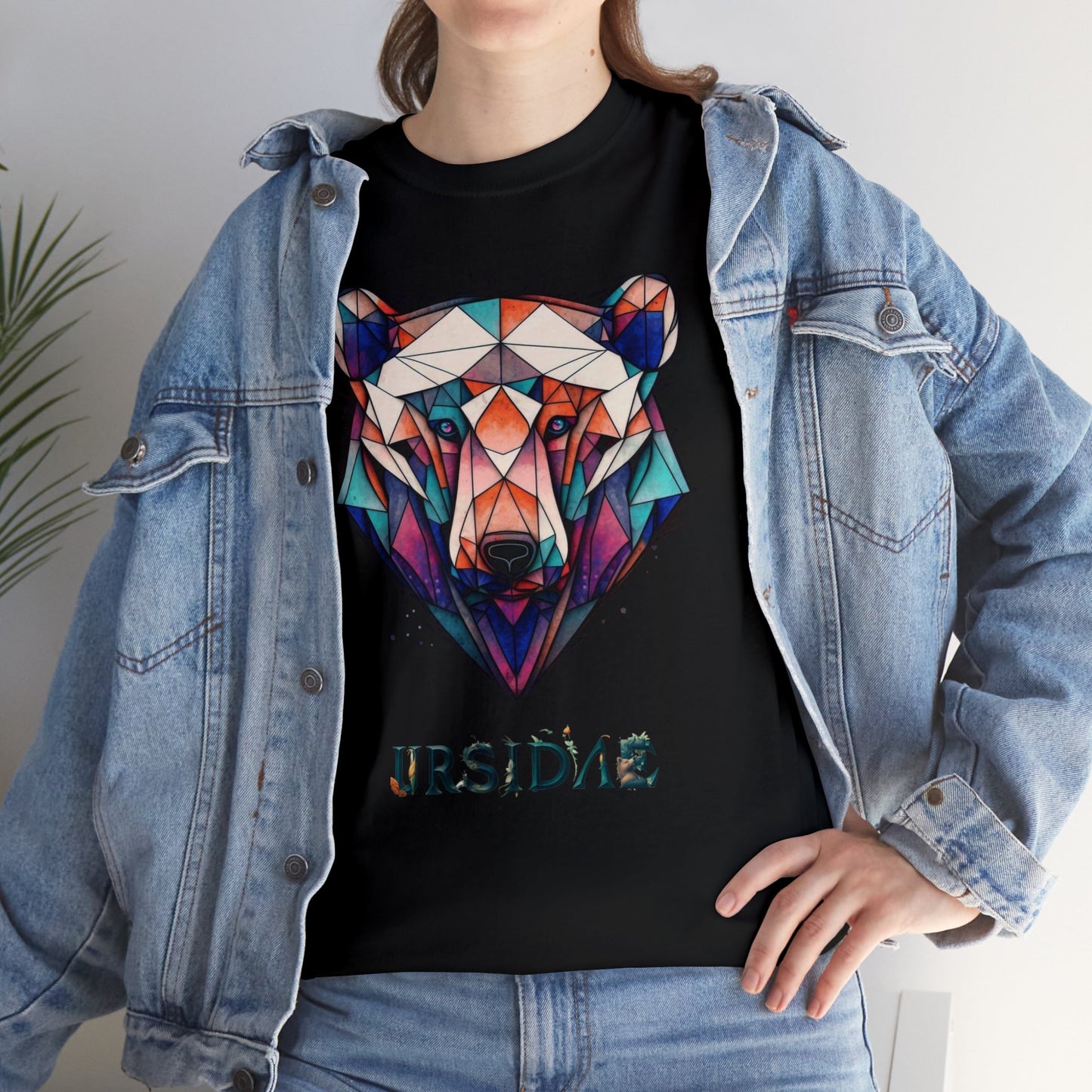 Ursidae - Mirage (Unisex Cotton BLK/WHITE Tee)