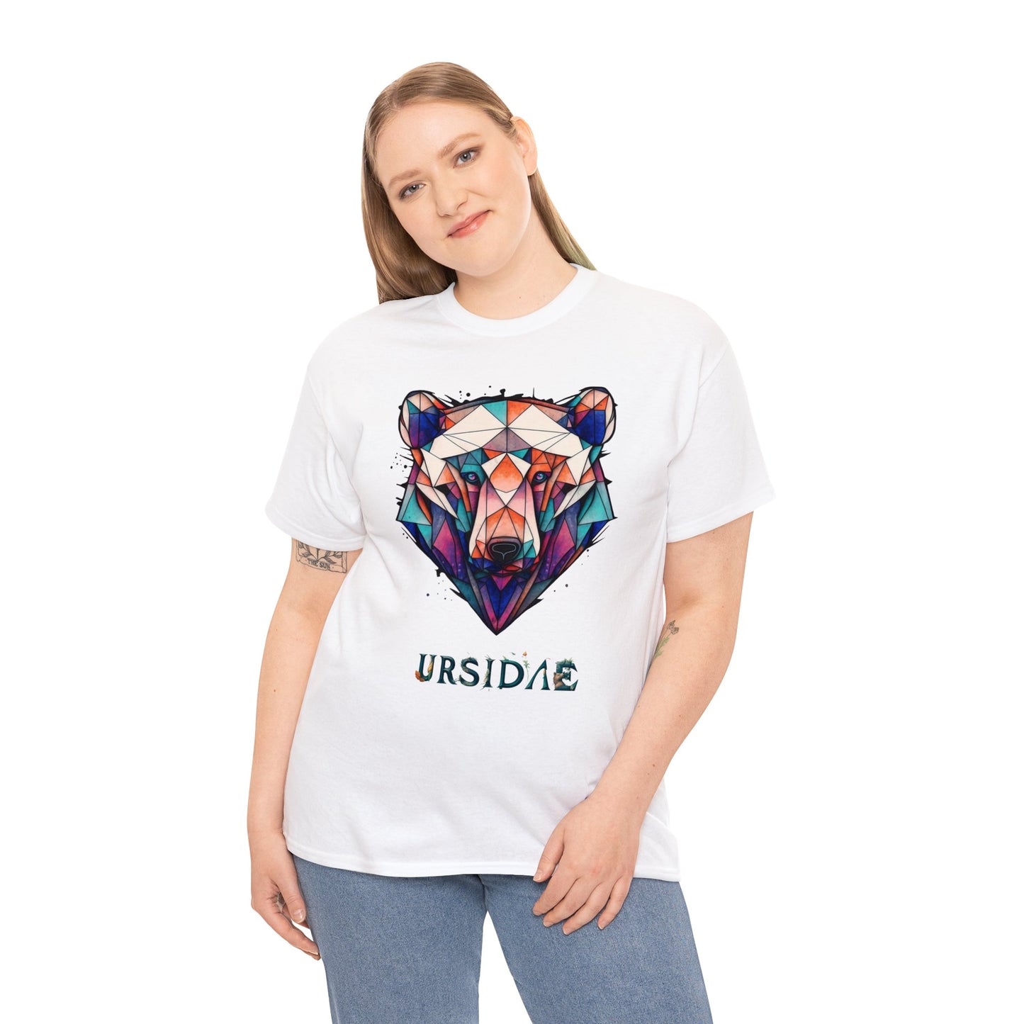 Ursidae - Mirage (Unisex Cotton BLK/WHITE Tee)