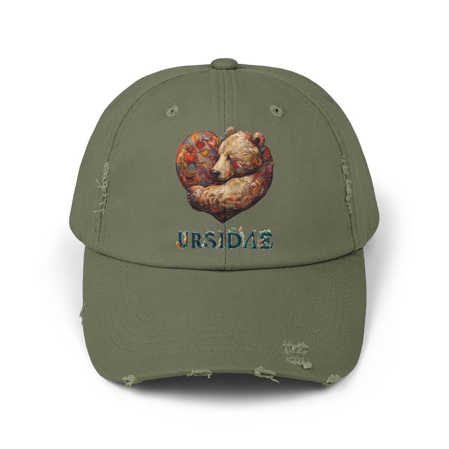 BearHeart Unisex Distressed Cap