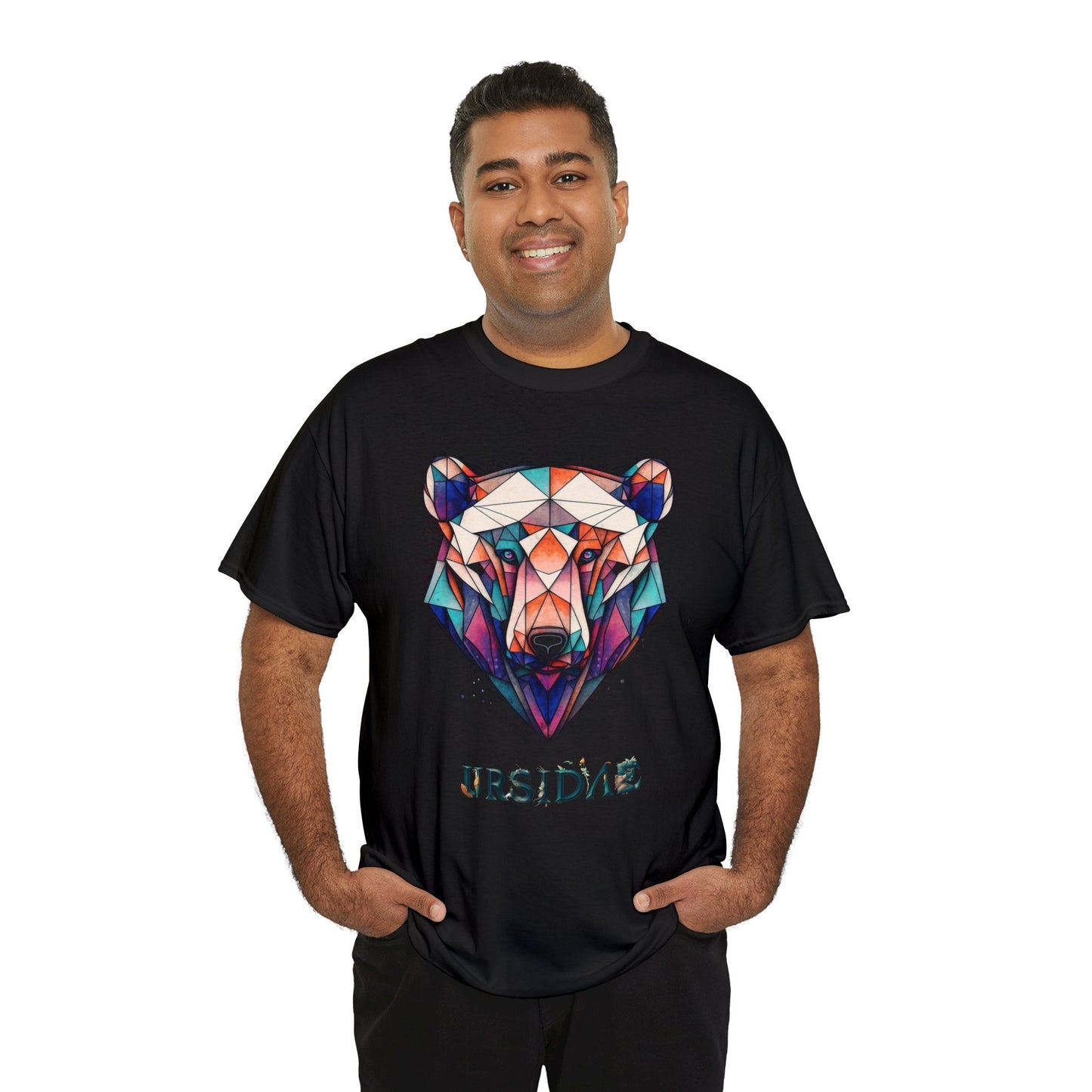 Ursidae - Mirage (Unisex Cotton BLK/WHITE Tee)