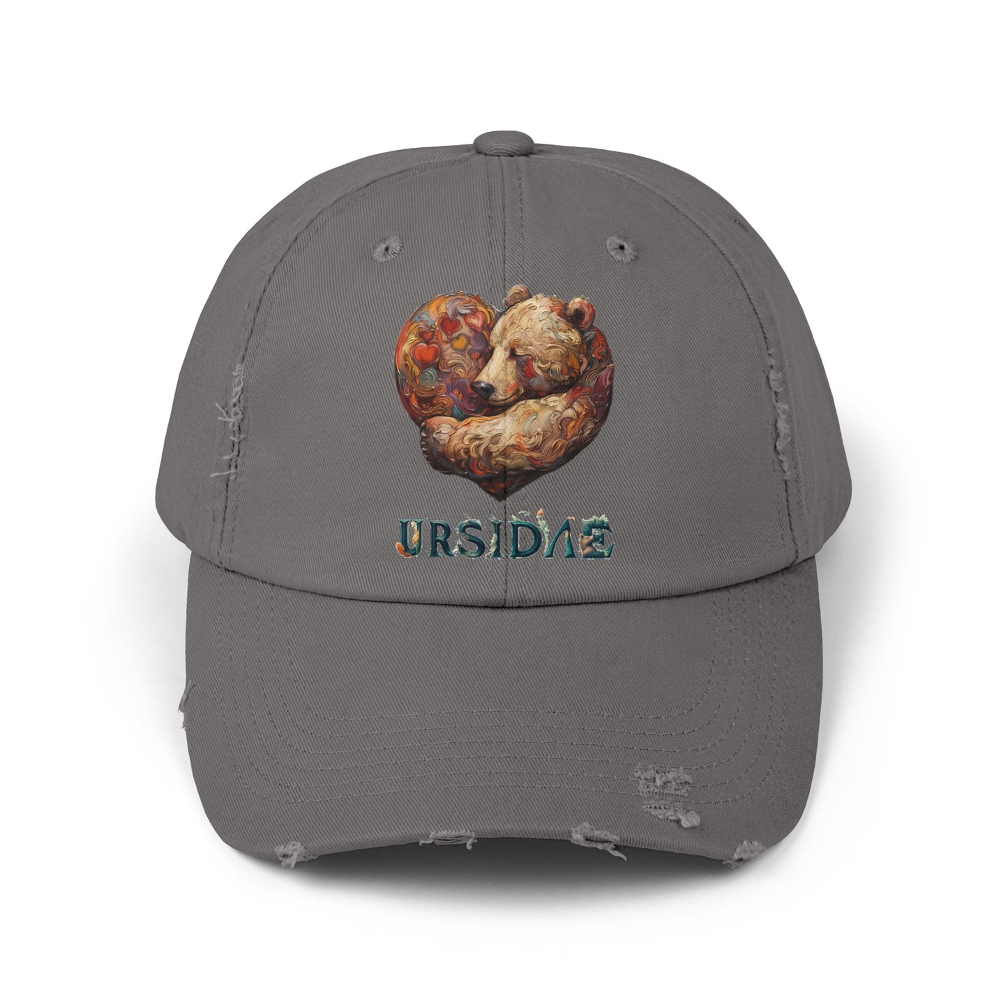 BearHeart Unisex Distressed Cap