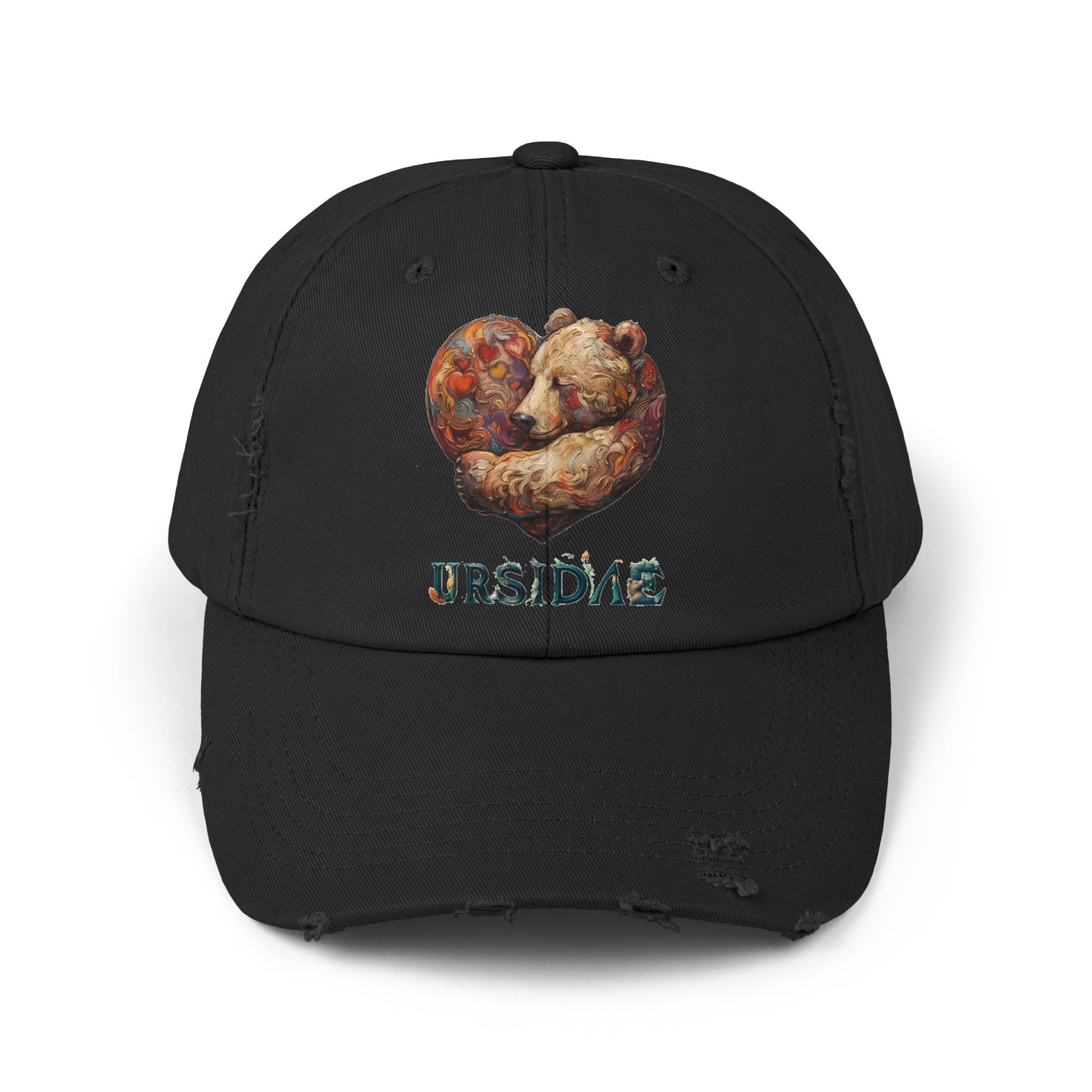 BearHeart Unisex Distressed Cap