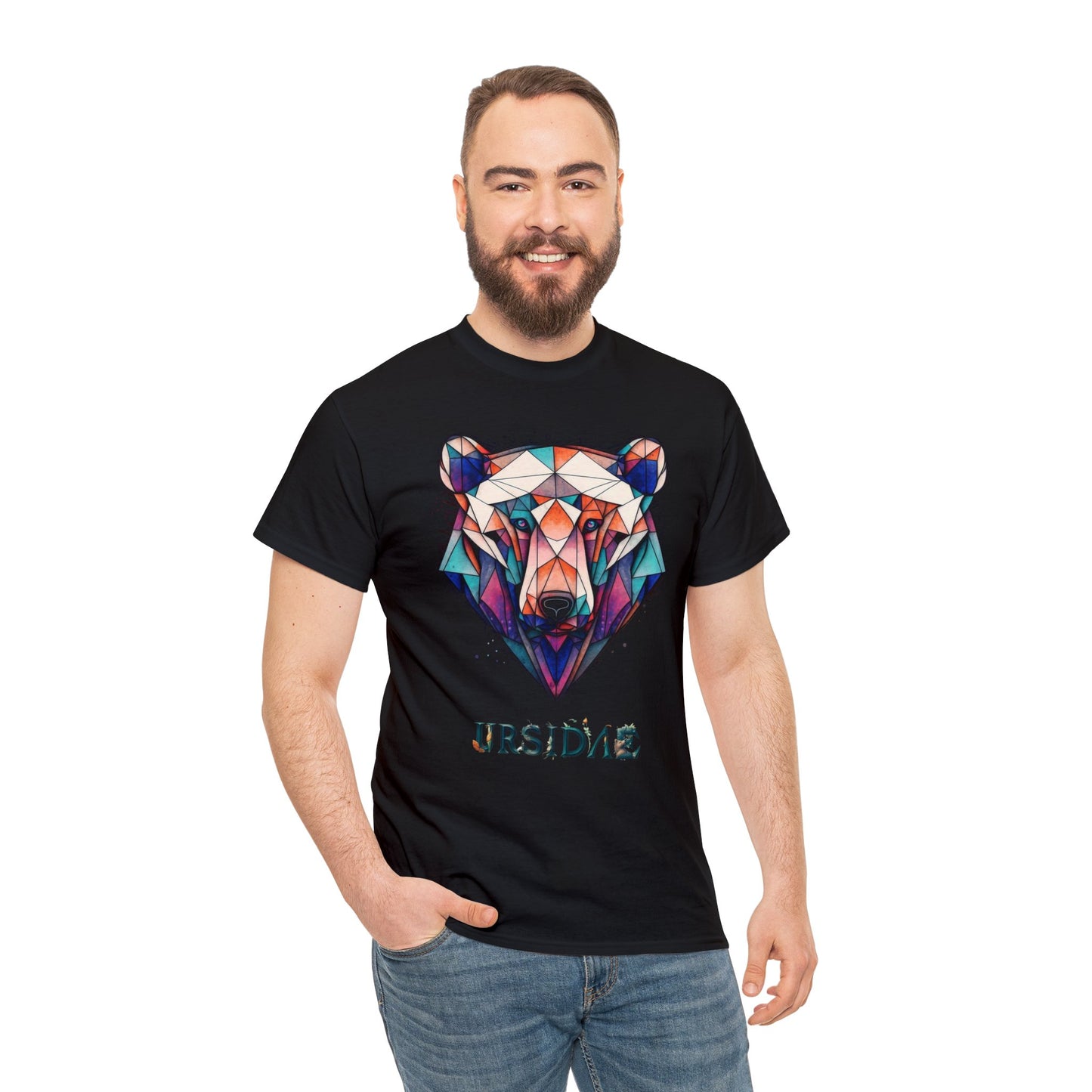 Ursidae - Mirage (Unisex Cotton BLK/WHITE Tee)