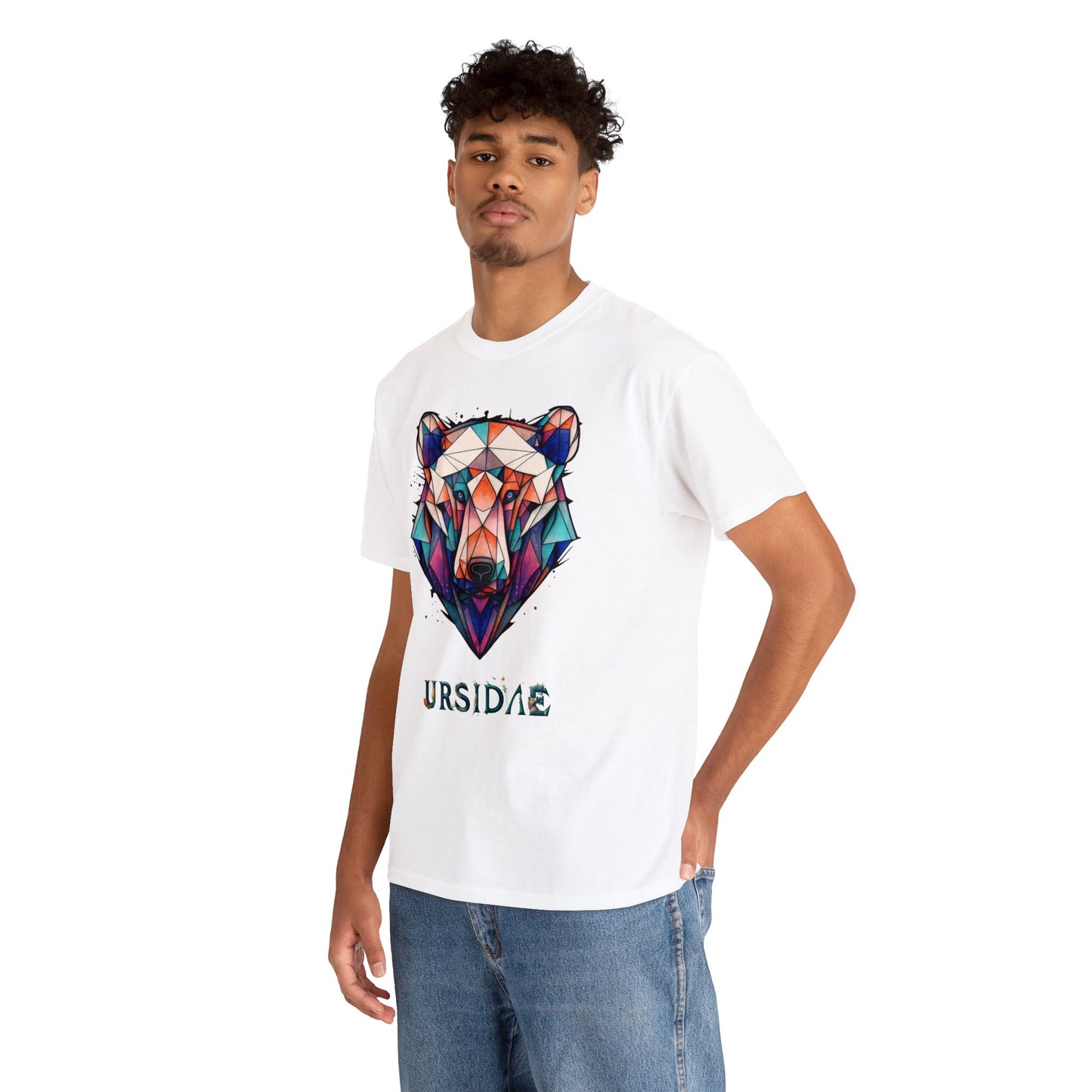 Ursidae - Mirage (Unisex Cotton BLK/WHITE Tee)