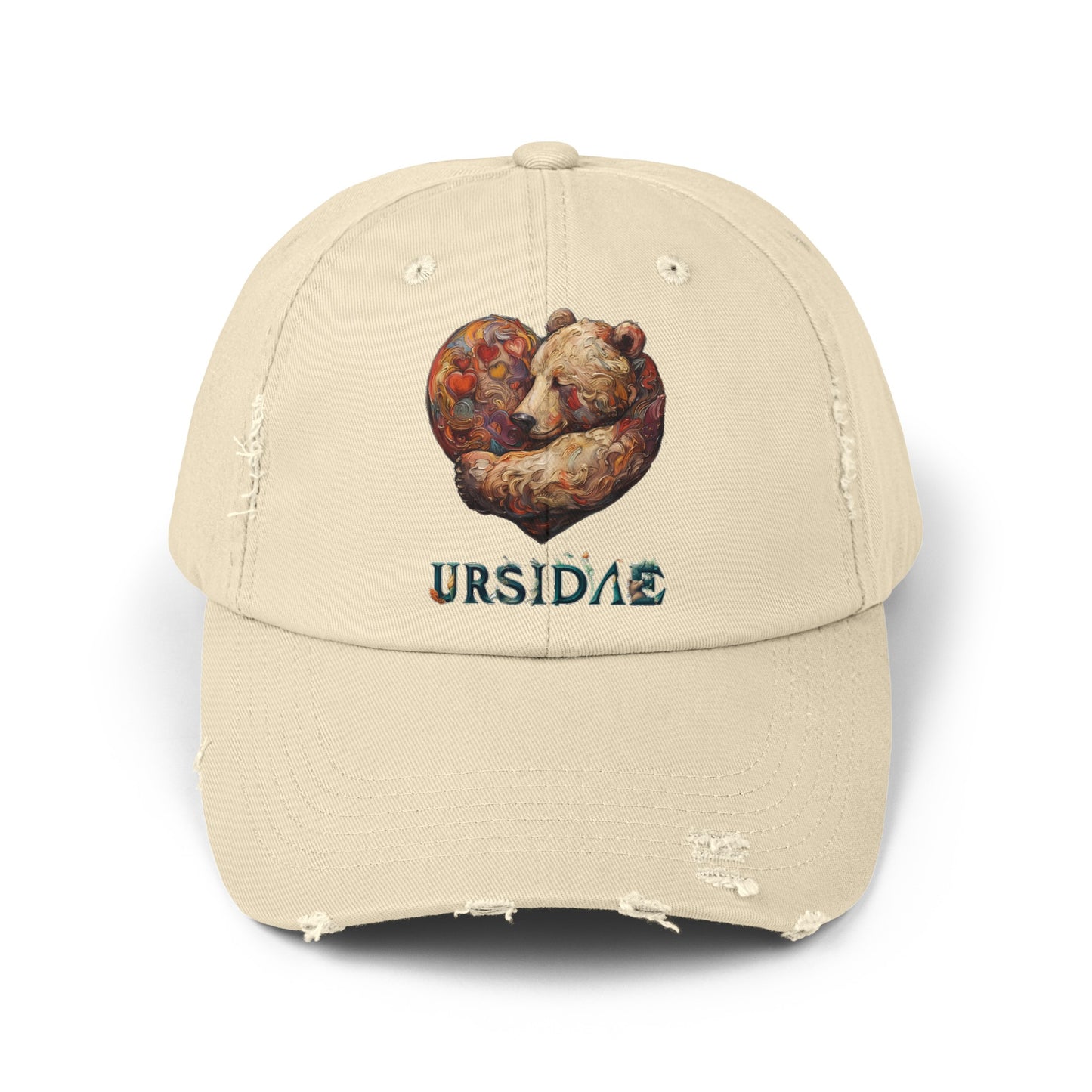 BearHeart Unisex Distressed Cap