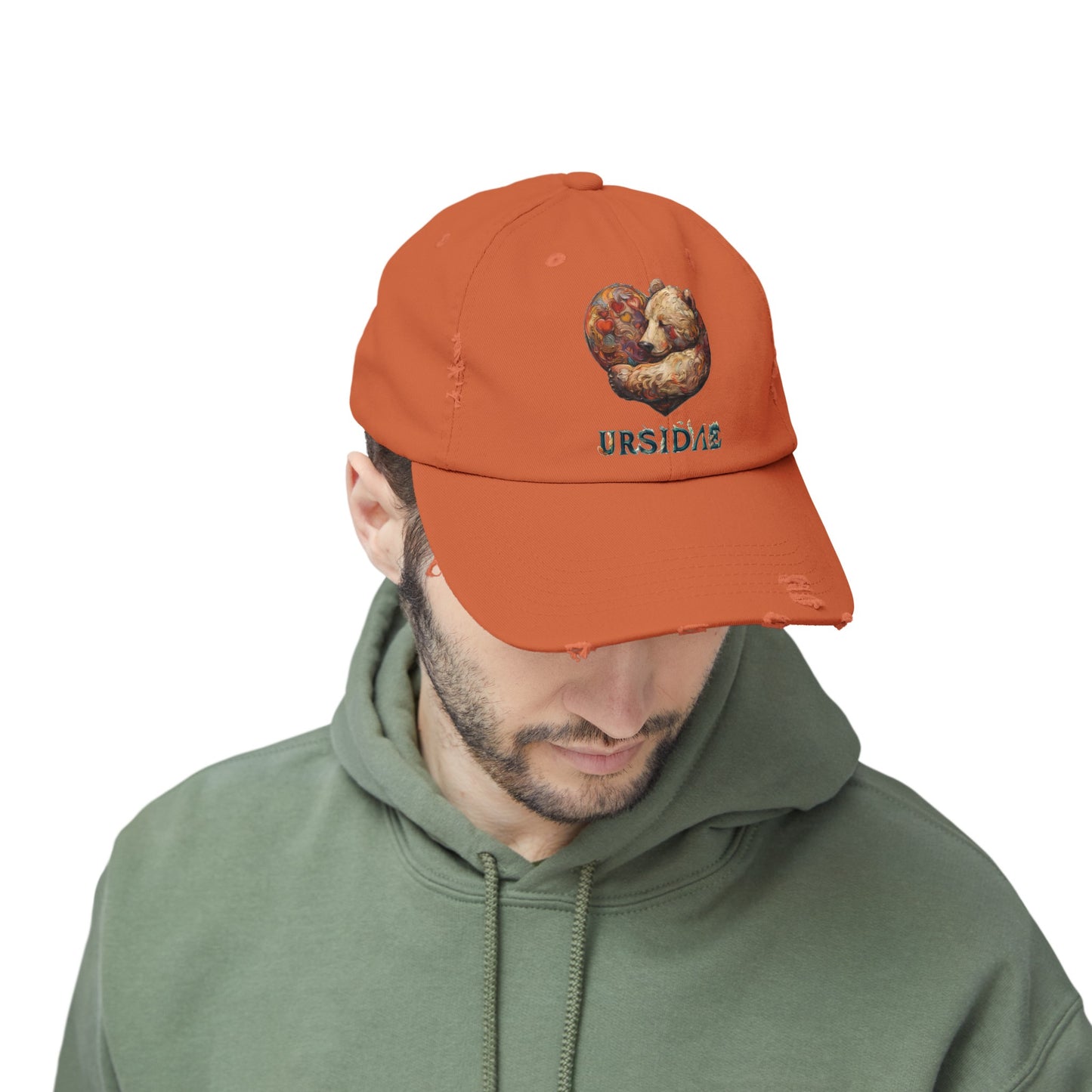 BearHeart Unisex Distressed Cap