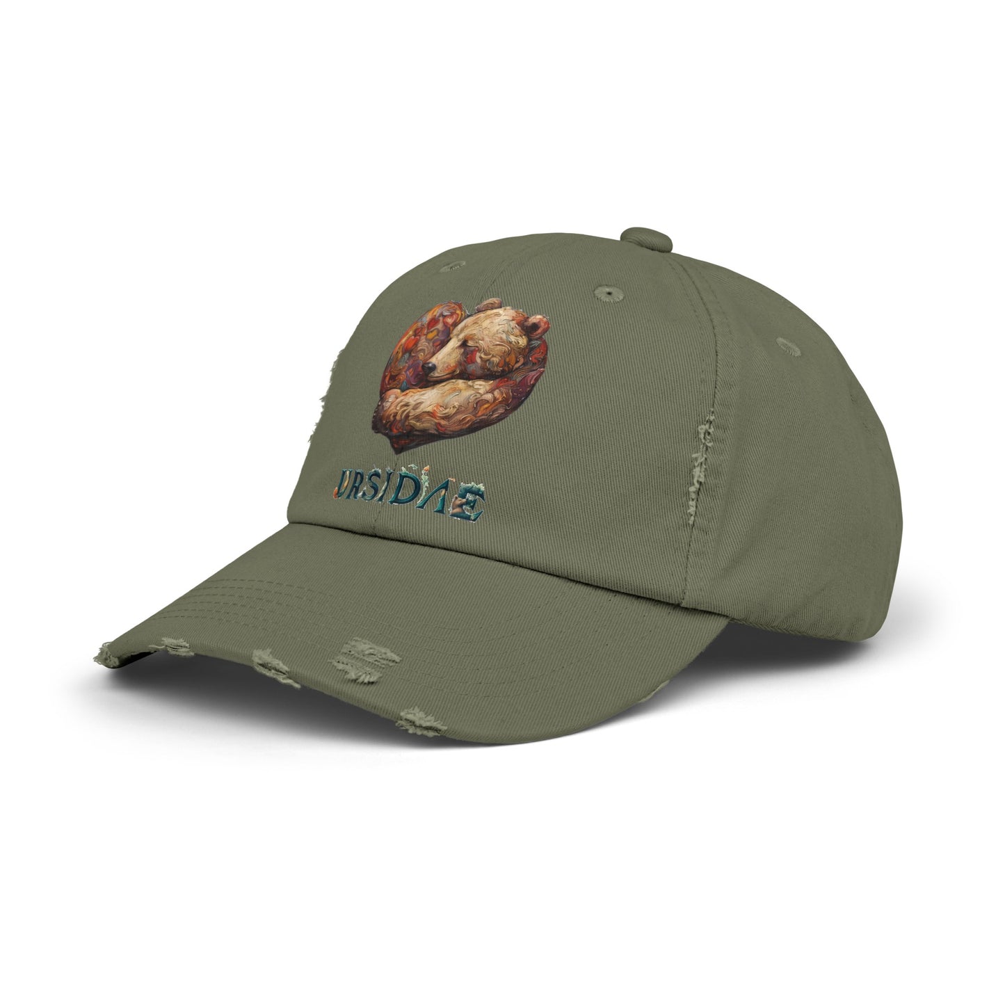 BearHeart Unisex Distressed Cap