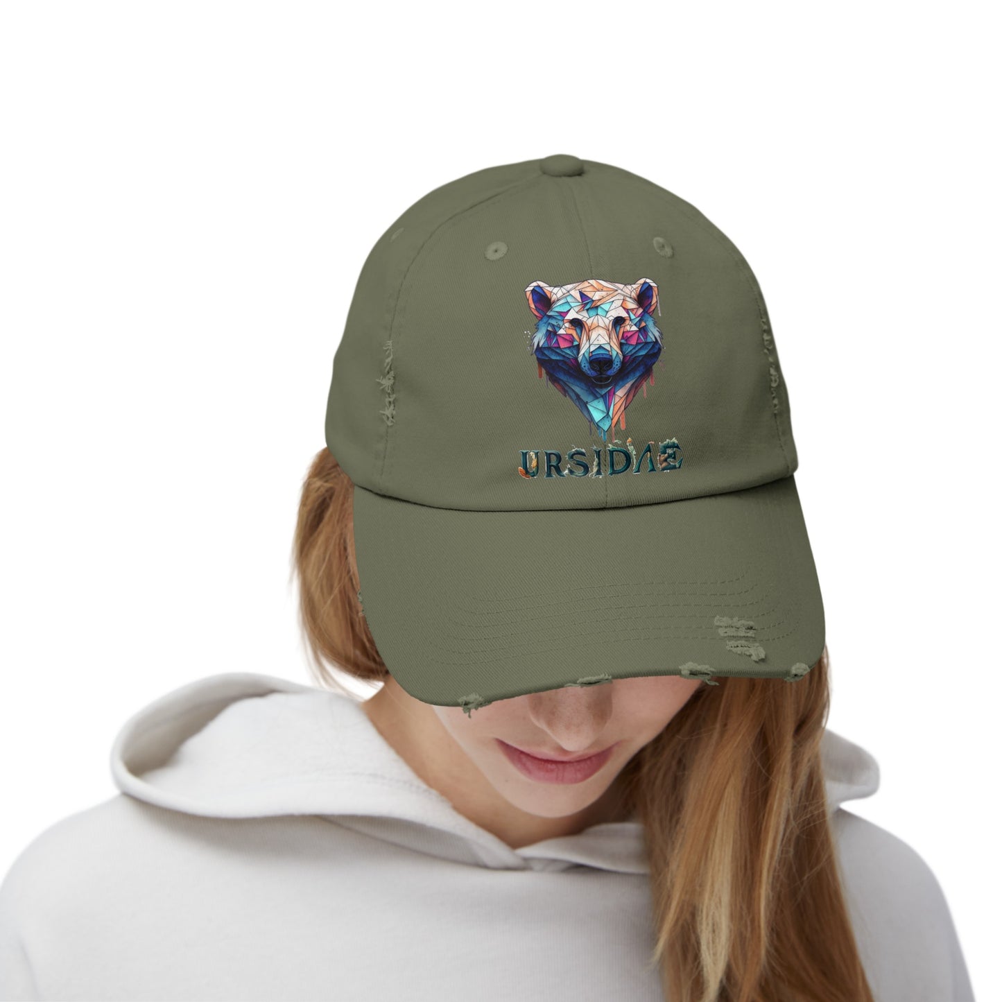 Ursidae Unisex Distressed Cap