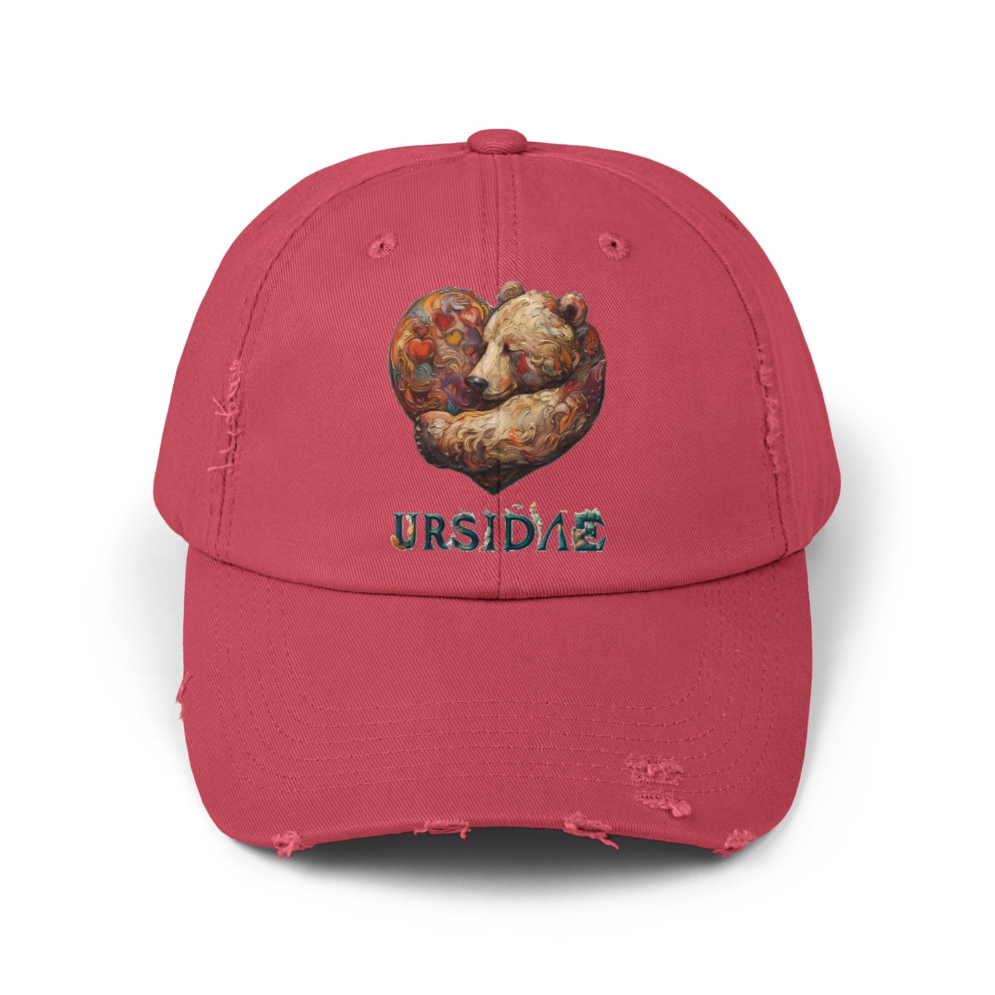 BearHeart Unisex Distressed Cap